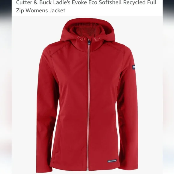 Cutter & Buck Red Jacket with Hood - Picture 12 of 15